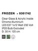 NOVA LUCE závěsné svítidlo FROZEN čiré sklo a akryl uvnitř chromovaný hliník E27 1x12W IP20 bez žárovky 9361742