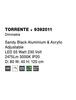 NOVA LUCE závěsné svítidlo TORRENTE černý hliník a akryl nastavitelné LED 55W 230V 3000K IP20 stmívatelné 9392011
