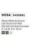 Nova Luce Interiérové nástěnné světlo Nosa - 2 x 10 W, GU10, 56 x 180 mm, bílá NV 9450881