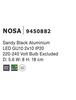 Nova Luce Interiérové nástěnné světlo Nosa - 2 x 10 W, GU10, 56 x 180 mm, černá NV 9450882