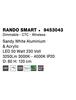 NOVA LUCE závěsné svítidlo RANDO SMART bílý hliník a akryl LED 50W 230V 3000K - 4000K IP20 Tuya stmívatelné 9453043