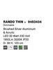 NOVA LUCE závěsné svítidlo RANDO THIN broušený stříbrný hliník a akryl LED 30W 230V 3000K IP20 stmívatelné 9453434