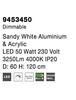 NOVA LUCE závěsné svítidlo RANDO THIN bílý hliník a akryl LED 50W 230V 4000K IP20 stmívatelné 9453450