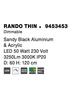 NOVA LUCE závěsné svítidlo RANDO THIN černý hliník a akryl LED 50W 230V 3000K IP20 stmívatelné 9453453