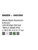 NOVA LUCE stropní svítidlo NAGER černý hliník a akryl LED 28W 230V 3000K IP20 9481094