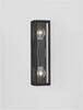 NOVA LUCE venkovní nástěnné svítidlo REGINA antracitový hliník a čiré sklo E27 2x12W 220-240V bez žárovky IP65 9492442
