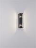 NOVA LUCE venkovní nástěnné svítidlo REGINA antracitový hliník a čiré sklo E27 2x12W 220-240V bez žárovky IP65 9492442