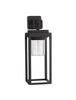 NOVA LUCE venkovní nástěnné svítidlo FIGO antracitový hliník a čirý akryl E27 1x12W 220-240V bez žárovky IP65 9492500