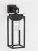 NOVA LUCE venkovní nástěnné svítidlo FIGO antracitový hliník a čirý akryl E27 1x12W 220-240V bez žárovky IP65 9492500