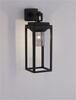 NOVA LUCE venkovní nástěnné svítidlo FIGO antracitový hliník a čirý akryl E27 1x12W 220-240V bez žárovky IP65 9492500