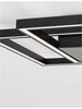 NOVA LUCE stropní svítidlo BILBAO matný černý hliník a akryl LED 25W 230V 3000K IP20 9500822