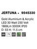 NOVA LUCE stropní svítidlo JERTUNA zlatý hliník a akryl LED 30W 230V 3000K IP20 9545330