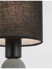 NOVA LUCE stolní lampa ZERO šedý beton a černé stínidlo E14 1x5W 230V IP20 bez žárovky 9577161