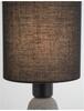 NOVA LUCE stolní lampa ZERO šedý beton a černé stínidlo E14 1x5W 230V IP20 bez žárovky 9577161