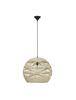 NOVA LUCE závěsné svítidlo MARLO přírodní ratan černý kabel E27 1x12W 230V IP20 bez žárovky 9586502