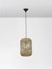 NOVA LUCE závěsné svítidlo GRIFFIN sušený vodní hyacint černý kabel E27 1x12W 230V IP20 bez žárovky 9586507