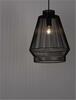 NOVA LUCE závěsné svítidlo BREDO černý hliník černý kabel E27 1x12W 230V IP20 bez žárovky 9586510