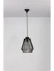 NOVA LUCE závěsné svítidlo BREDO černý hliník černý kabel E27 1x12W 230V IP20 bez žárovky 9586510