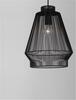 NOVA LUCE závěsné svítidlo BREDO černý hliník černý kabel E27 1x12W 230V IP20 bez žárovky 9586510