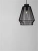 NOVA LUCE závěsné svítidlo BREDO černý hliník černý kabel E27 1x12W 230V IP20 bez žárovky 9586510