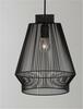 NOVA LUCE závěsné svítidlo BREDO černý hliník černý kabel E27 1x12W 230V IP20 bez žárovky 9586510