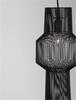 NOVA LUCE závěsné svítidlo BREDO černý hliník černý kabel E27 1x12W 230V IP20 bez žárovky 9586511