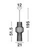 NOVA LUCE závěsné svítidlo BREDO černý hliník černý kabel E27 1x12W 230V IP20 bez žárovky 9586511