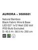 NOVA LUCE závěsné svítidlo AURORA přírodní bambus černý kabel E27 1x12W bez žárovky 9586681
