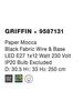 NOVA LUCE závěsné svítidlo GRIFFIN závěsné svítidlo, železo a papír, přírodní barva 1x12W E27 9587131