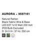 NOVA LUCE závěsné svítidlo AURORA přírodní ratan černý kabel E27 1x12W IP20 bez žárovky 9587161