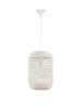 NOVA LUCE závěsné svítidlo AURORA bílý ratan bílý kabel E27 1x12W IP20 bez žárovky 9587162