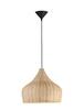 NOVA LUCE závěsné svítidlo MIA přírodní ratan a dřevo černý kabel E27 1x12W IP20 bez žárovky 9594341