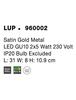 NOVA LUCE bodové svítidlo LUP saténový zlatý kov GU10 2x5W 230V IP20 bez žárovky 960002