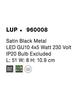 NOVA LUCE bodové svítidlo LUP saténový černý kov GU10 4x5W 230V IP20 bez žárovky 960008