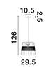 NOVA LUCE závěsné svítidlo IAN matný černý kov E27 1x12W 230V bez žárovky IP20 9620125