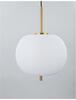 NOVA LUCE závěsné svítidlo LATO opálové sklo antický mosazný kov černý kabel E27 1x12W 230V IP20 bez žárovky 9624061