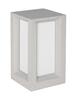 NOVA LUCE venkovní sloupkové svítidlo CASTRO bílý pískovec a akryl E27 1x12W bez žárovky 100-240V IP65 9739352