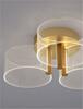 NOVA LUCE stropní svítidlo GATLIN mosazný zlatý kov a akryl LED 20.5W 230V 3000K IP20 stmívatelné 9756711