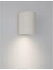 NOVA LUCE venkovní nástěnné svítidlo LIDO bílý pískovec skleněný difuzor GU10 1x7W IP65 100-240V bez žárovky světlo dolů 9790531