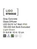 NOVA LUCE venkovní nástěnné svítidlo LIDO šedý beton skleněný difuzor GU10 1x7W IP65 100-240V bez žárovky světlo dolů 9790532