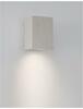 NOVA LUCE venkovní nástěnné svítidlo FUENTO bílý pískovec skleněný difuzor GU10 1x7W IP65 100-240V bez žárovky světlo dolů 9790541