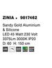 NOVA LUCE závěsné svítidlo ZINIA zlatý hliník a silikon LED 45W 230V 3000K IP20 9817462