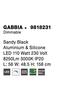 NOVA LUCE závěsné svítidlo GABBIA černý hliník a silikon LED 110W 230V 3000K IP20 stmívatelné 9818231