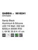 NOVA LUCE stropní svítidlo GABBIA černý hliník a silikon LED 110W 230V 3000K IP20 stmívatelné 9818241