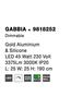 NOVA LUCE závěsné svítidlo GABBIA zlatý hliník a silikon LED 45W 230V 3000K IP20 stmívatelné 9818252