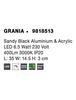 NOVA LUCE nástěnné svítidlo GRANIA černý hliník a akryl LED 6.5W 230V 3000K IP20 9818513