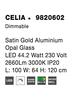 NOVA LUCE závěsné svítidlo CELIA stmívatelné saténový zlatý hliník opálové sklo LED 44.2W 230V 3000K IP20 stmívatelné 9820602