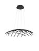 NOVA LUCE závěsné svítidlo NARVI černý hliník a akryl LED 83W 230V 3000K IP20 stmívatelné 9848138