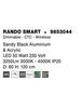 NOVA LUCE závěsné svítidlo RANDO SMART černý hliník a akryl LED 50W 230V 3000K - 4000K IP20 Tuya stmívatelné 9853044