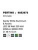 NOVA LUCE stropní svítidlo PERTINO černý hliník a akryl LED 38W 230V 3000K IP20 stmívatelné 9853673